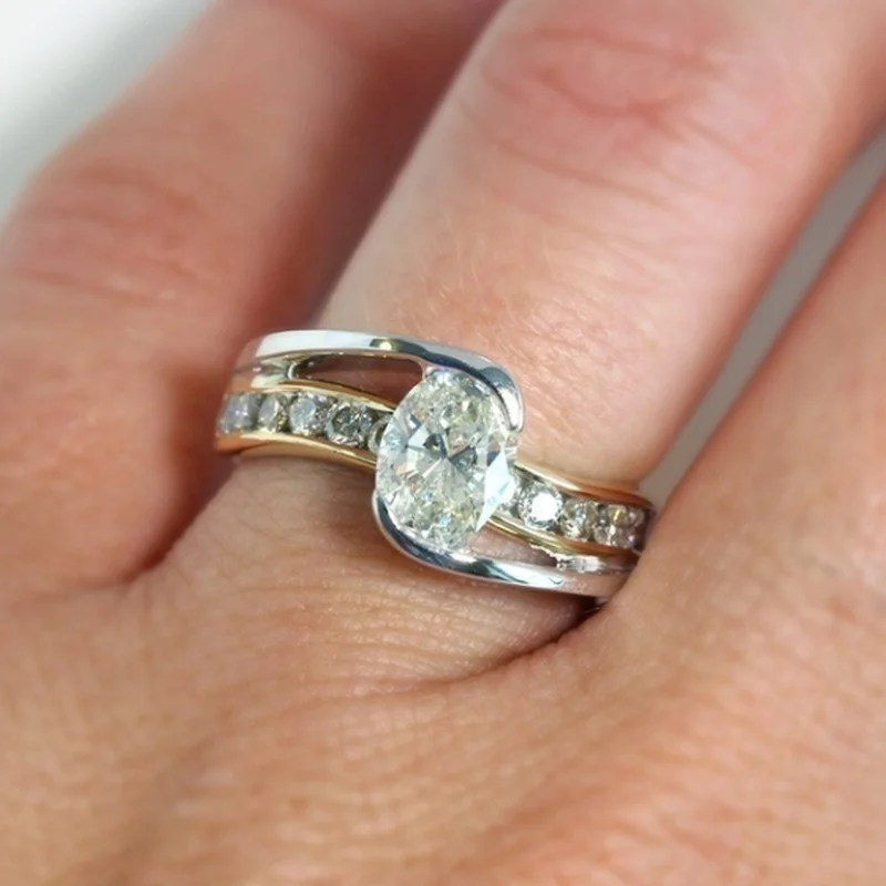 

Fashion Trend Exquisite Zircon Ladies Valentine's Day Gift Ring Jewelry Anniversary Party Party Jewelry Ring Wholesale