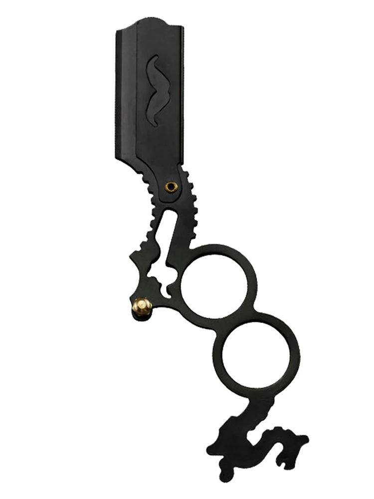 Мужские бритвы из нержавеющей стали с прямым лезвием безопасные стальные нож для