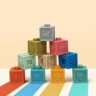 Игрушка Монтессори детская для детей 0-12 месяцев, мягкая развивающая сенсорная игрушка для ванны, погремушка-грызунок, подарок