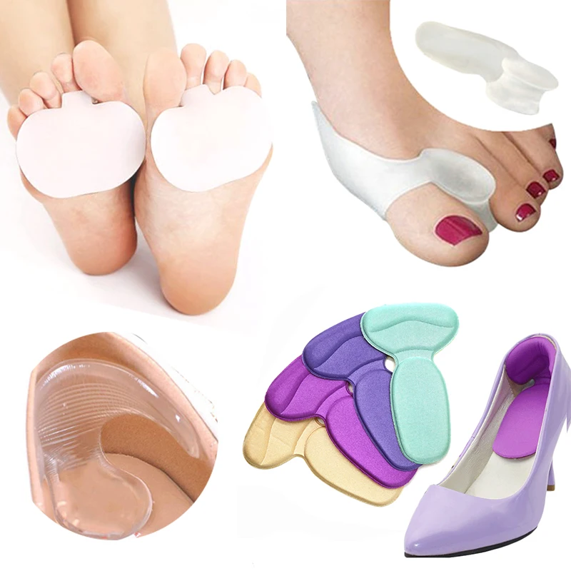 

1/2/3Pair Bunion Corrector Silicone High Heel Shoe Pad Forefoot Insoles Toe Separator Straightener Thumb Adjuster Foot Care Tool