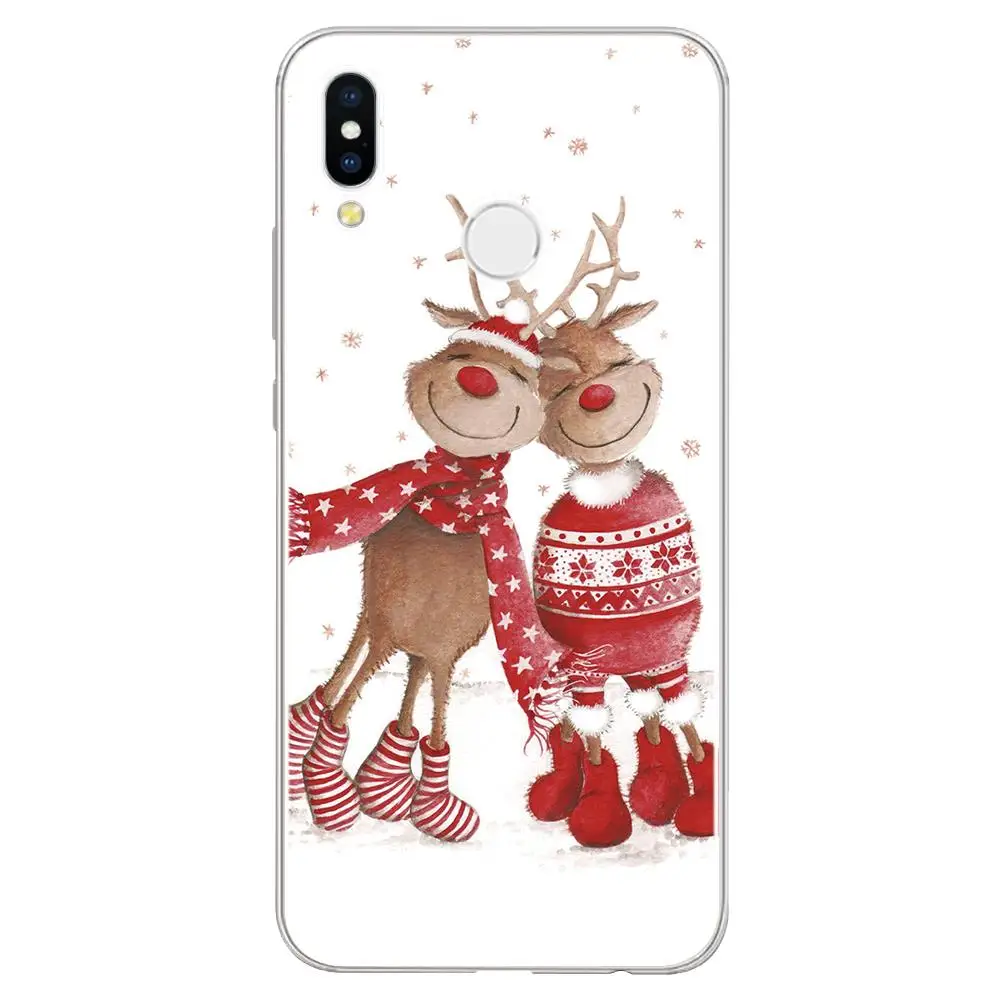 sd2lu Чехол для huawei Y9 Prime Y9 Y5 Y7 Y6 Pro Nova 5 5i Pro 4 4e 3 3e 3i крышка из прозрачного Рождество Санта Клаус Fundas - Цвет: sd2lu