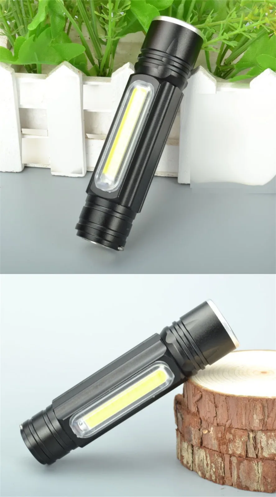 T6 COB светодиодный тактический USB Перезаряжаемый масштабируемый флэш-светильник