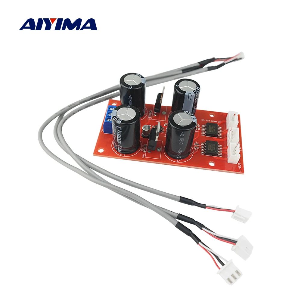 AIYIMA DRV134 несбалансированный для балансировочной платы стерео LF353 + 7812 7912 сервоблок