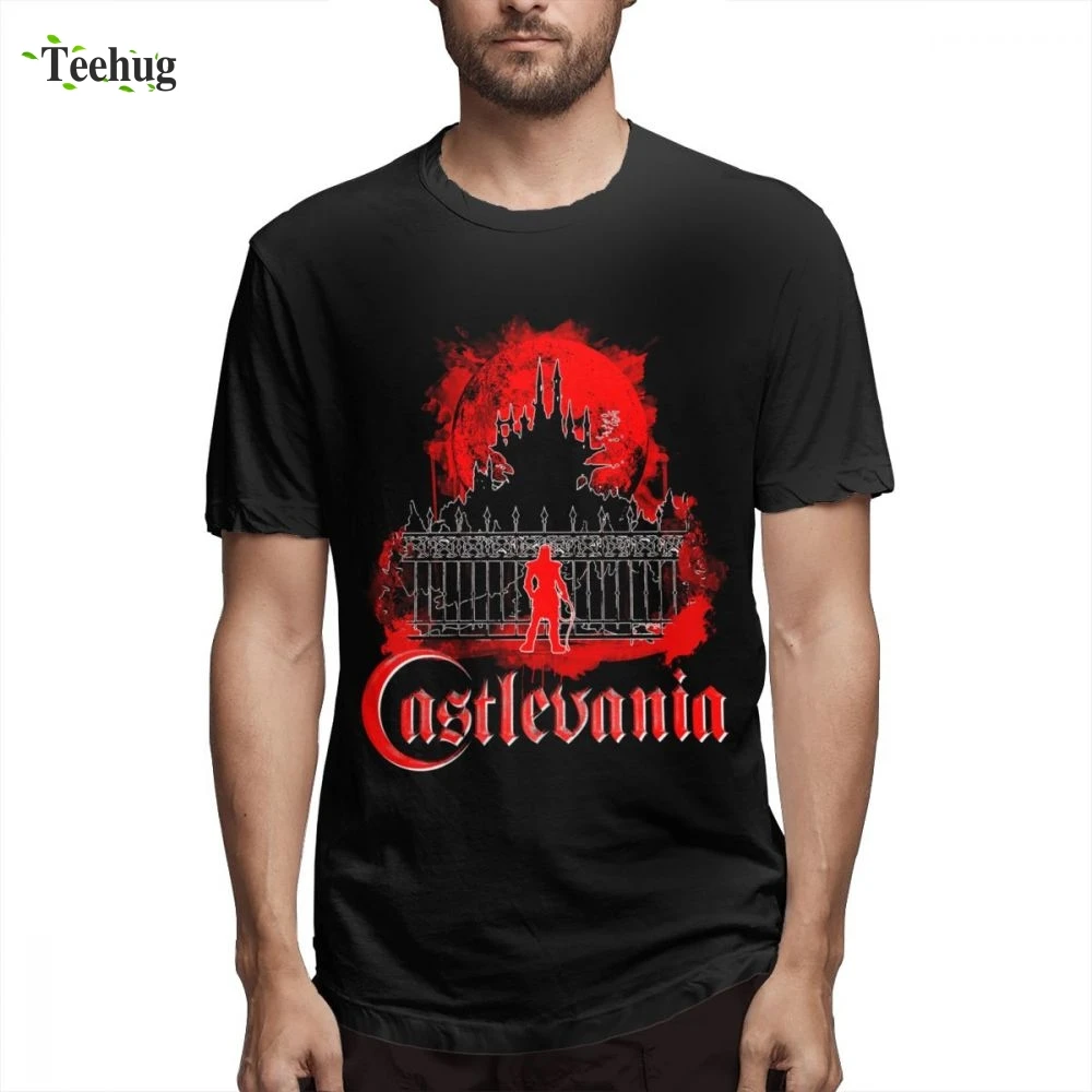 

3D Print A Bloody Castle Ever CASTLEVANIA Homme Tee Shirt For Unisex Crazy Unique For Boy 100% Cotton T-Shirt