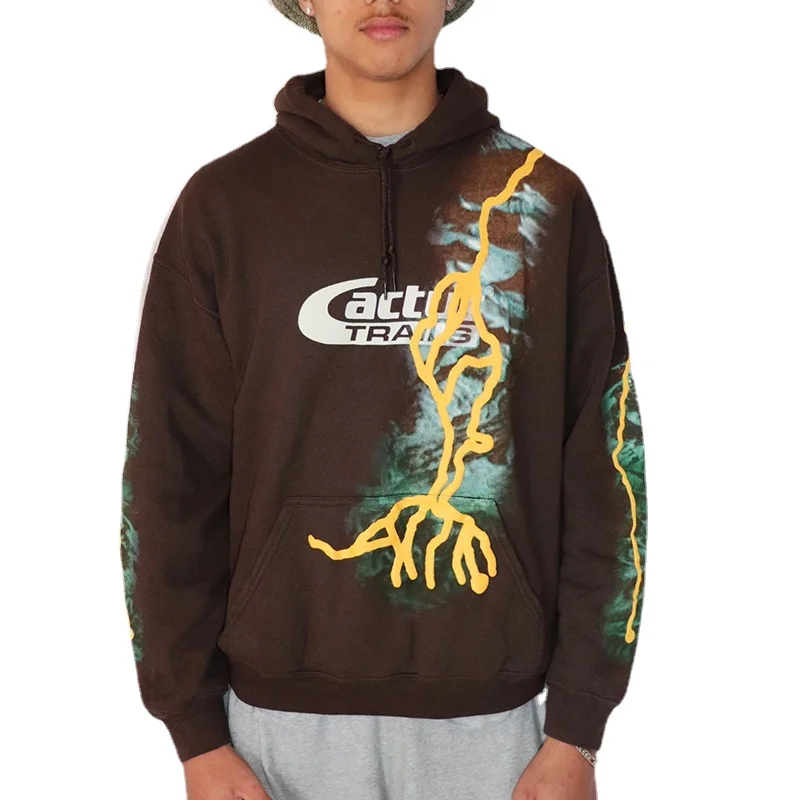 

22SS Foam Pattern Print TRAVIS SCOTT Hoodies Men Women EU Size 100% Cotton Cactus Jack Pullover Hip Hop Autumn Winter Lil Peep