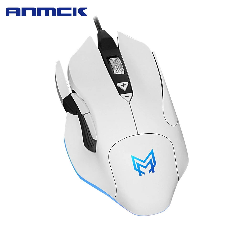 

Anmck USB Wired Gaming Mouse 1200/1600/4800 DPI Adjustable 7 Buttons RGB Gamer Mice Ergonomic Computer Mouse For PC Laptop