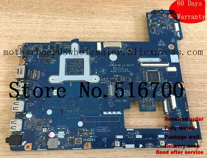 Материнская плата для ноутбука Lenovo G505 с ЦПУ A6 на материнской плате baord VAWGA/GB LA-9912P |