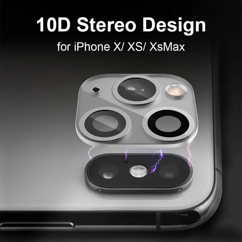 Камера 3D Защитная Наклейка на рассеиватель протектор экрана для iPhone X XS MAX крышка камеры секундная Замена для iPhone11 Pro MAX