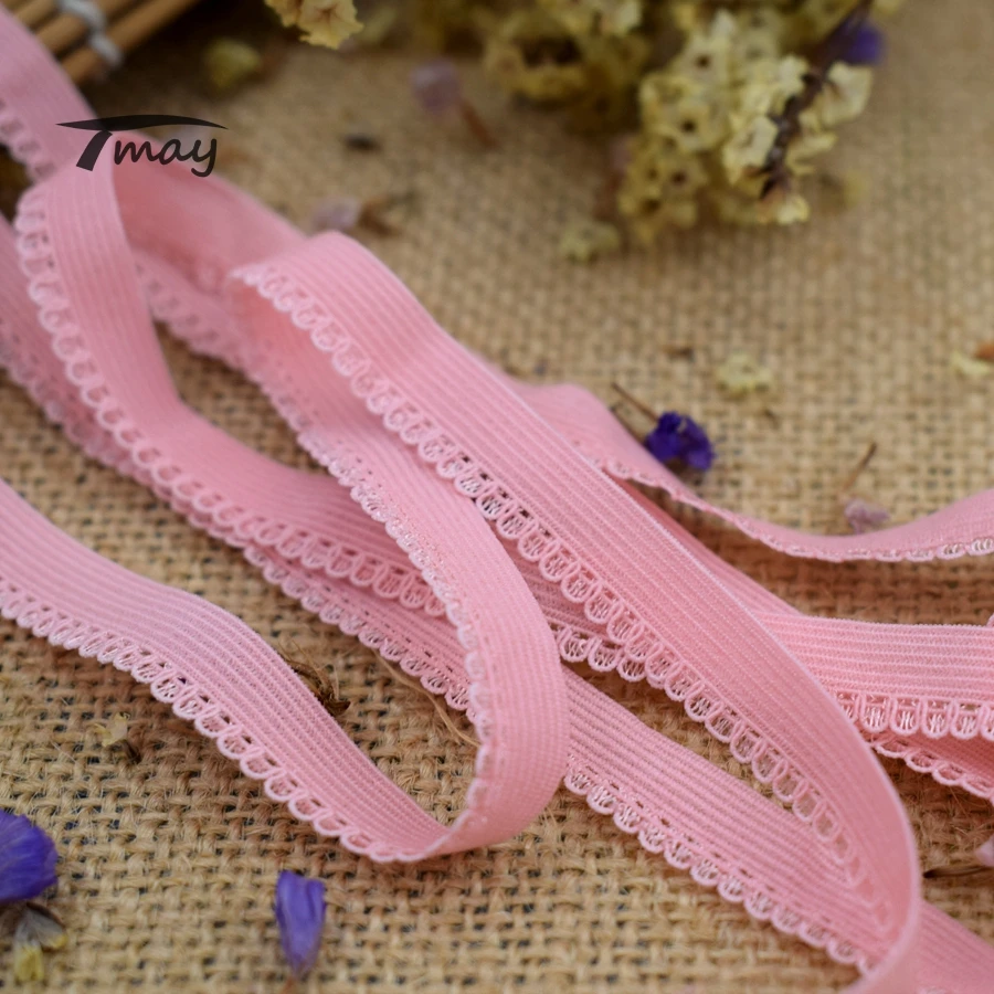 #1555 симпатичные цветные эластичные ленты кружевная лента ширина 9 мм 8 дюймов