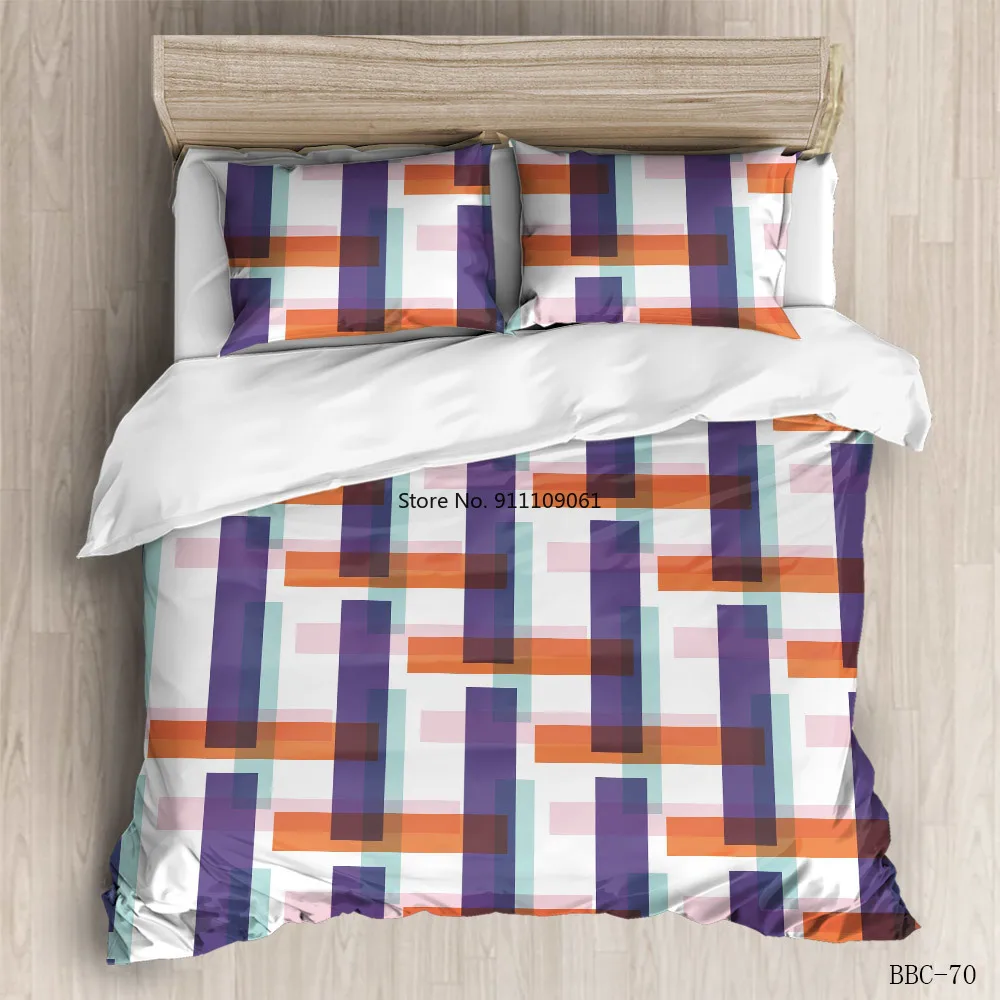 

Modern 3D Geometric Duvet Cover Sets 3pcs Marble Quilt Cover Comforter Single Twin Full Queen King Size Bedclothes Home Textile