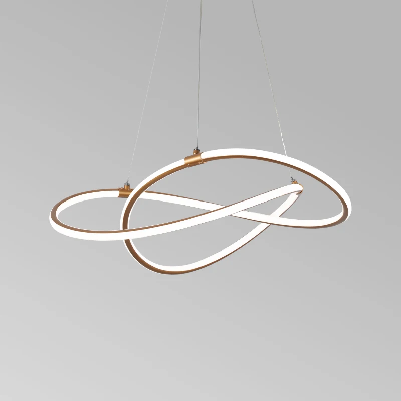 

Люстра с Красной сеткой Line INS для гостиной, минималистский дуплексный светильник для ресторана, современное минималистичное кольцо, лампа в...