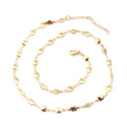 Панк 304 ожерелье из нержавеющей стали золотого цвета металлическая цепочка колье ожерелье для женщин ошейник ювелирные изделия подарки Винтаж, 1 шт.