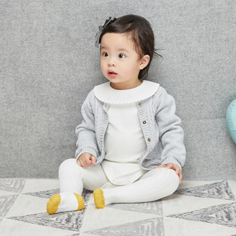 Новорожденный ребенок Гольфы для девочек Хлопковые детские колготки чулки яркие