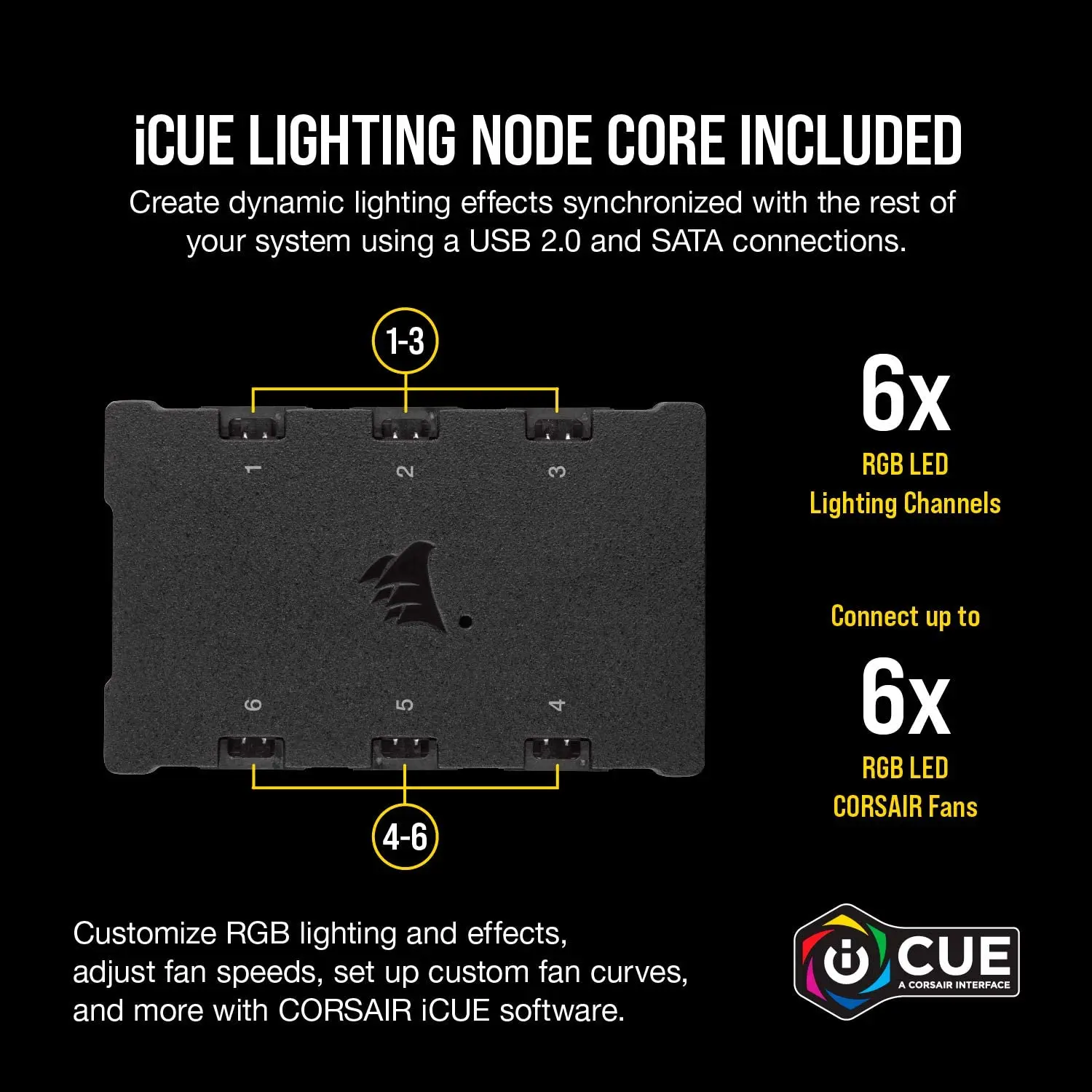 

Corsair Fan iCUE SP140 RGB Pro Performance 140mm SinglePack/(Dual Fan Kit with Lighting Node Core) NEW
