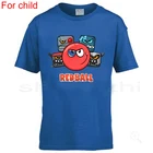 Детская черная, белая, желтая, синяя футболка с красным мячом, 4 - The Bad Box, Тройка забавные крутые футболки, летняя футболка, брендовые Топы