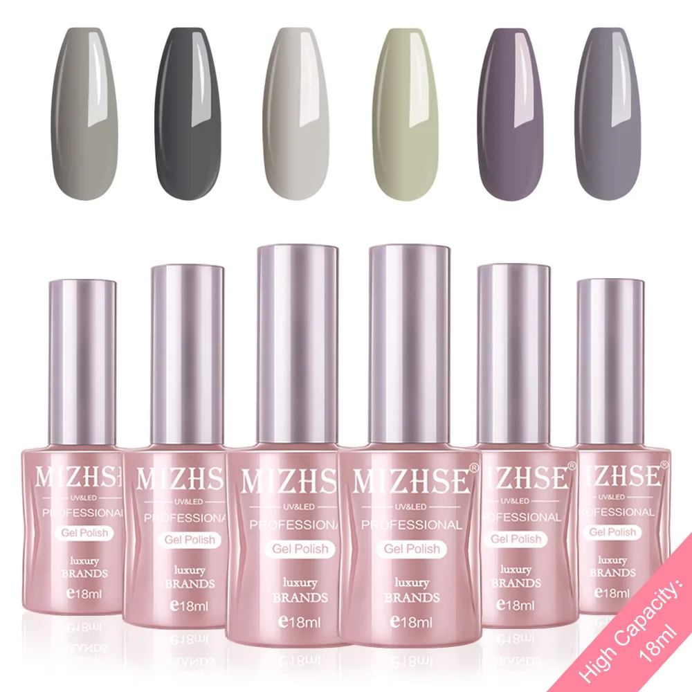 P09 MIZHSE Гель-лак набор УФ-наконечники Vernis Полупостоянный Гель-лак лаковое гелевое покрытие для ногтей длительный Чистый Цвет Гель-лак подарочная коробка - Цвет: P09
