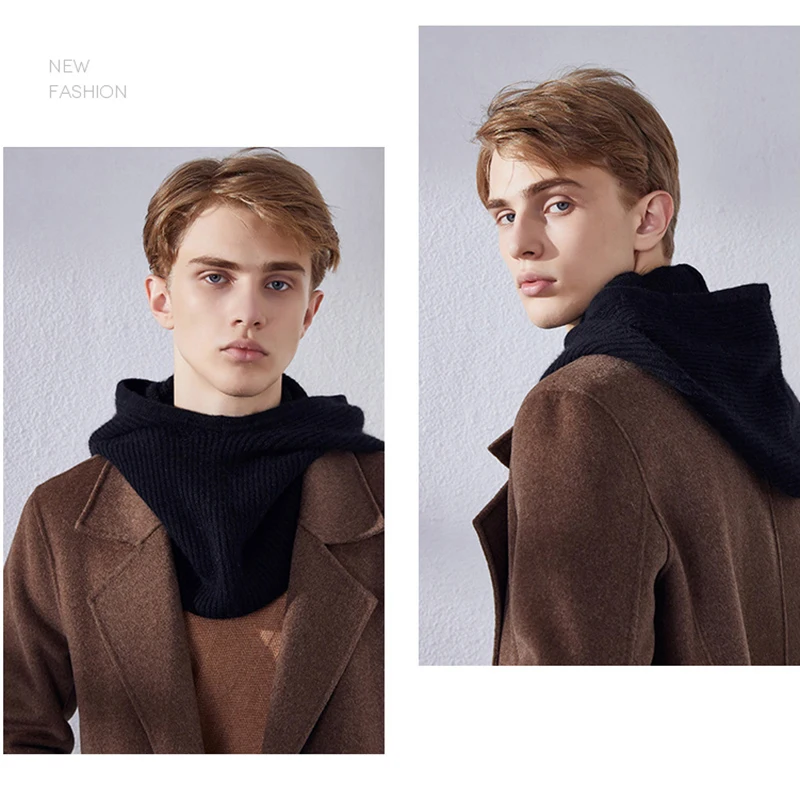 Шапка вязаная кашемировая зимняя однотонная|Женские Skullies и шапочки| |