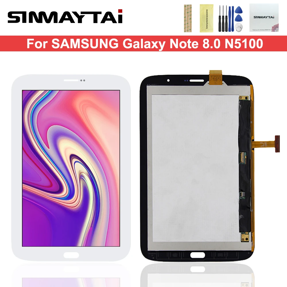 Sinmaytai N5100 ЖК дисплей для Samsung Galaxy Note 8 0 N5110 сенсорный экран дигитайзер с дисплеем в