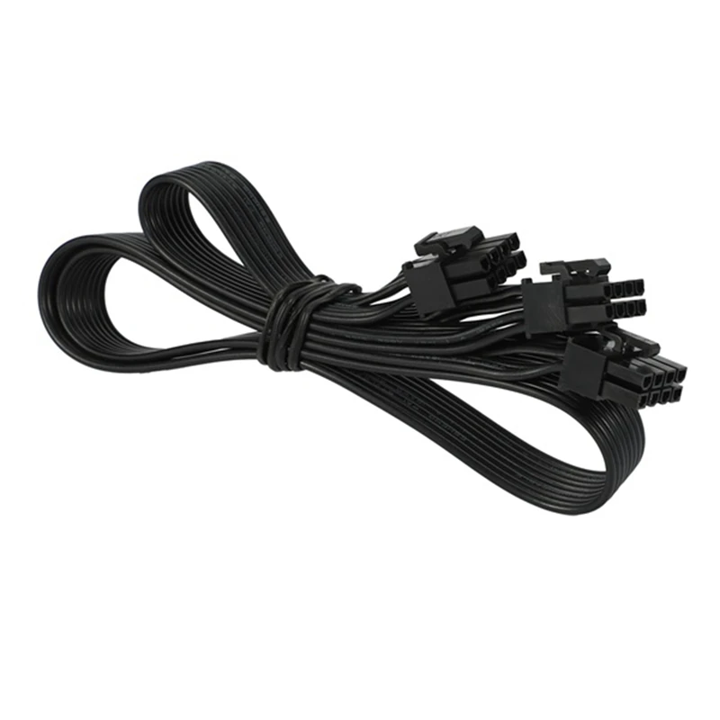 

10PCS ATX 8 Pin Male to Dual PCIe 2X 8 Pin (6+2) Male Power Adapter Cable for Corsair Modular Power Supply 80cm