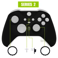 extremerate soft touch grip faceplate cover front housing shell case replacement kit for xbox one elite series 2 controller
