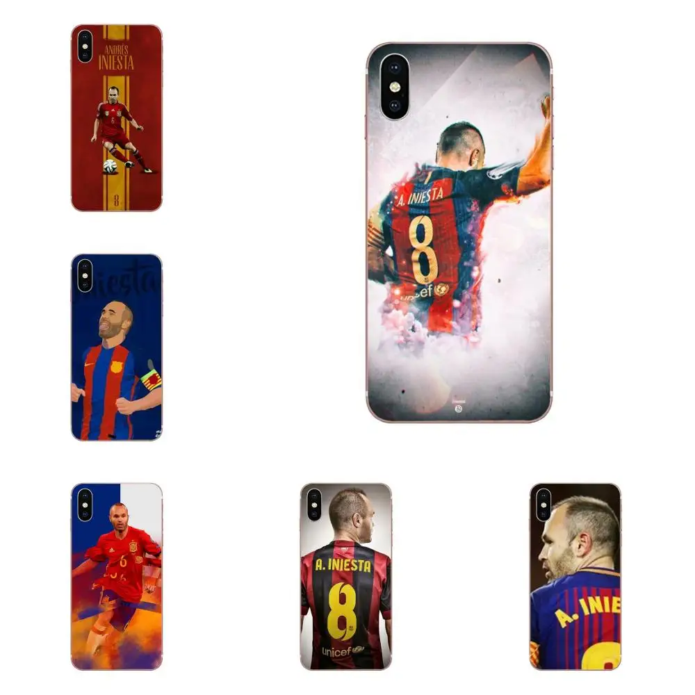 Мягкий чехол из ТПУ испанский футболист A Iniesta для Galaxy Grand A3 A5 A7 A8 A9 A9S On5 On7 Plus Pro Star 2015