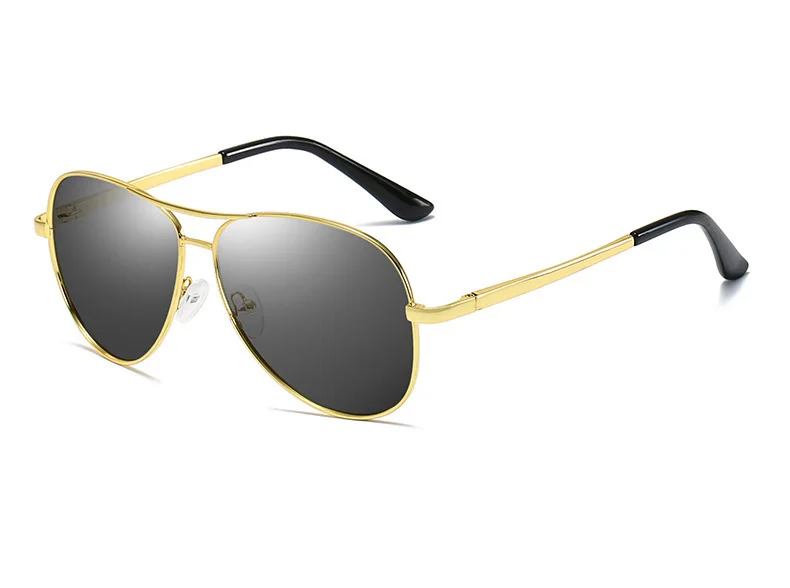 Gold Frame Мужские поляризованные фотохромные солнцезащитные очки с защитой от уф400 лучей, очки для рыбалки, велоспорта, вождения, спортивные очки, меняющие цвет - Цвет: Gold Frame