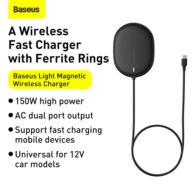 baseus 15w qi magnetic wireless charger for iphone 13 pro max induction wireless charging pad fast charging for iphone 12 mini free global shipping