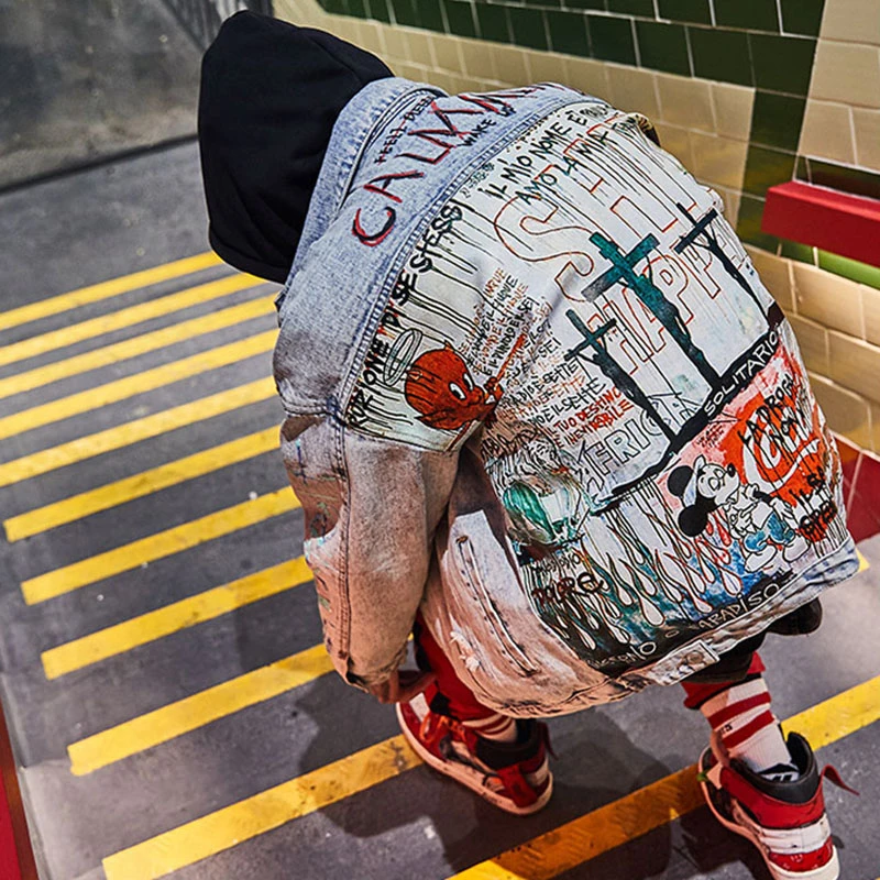 Новинка 2021 Harajuku модная женская куртка джинсовое пальто с длинными рукавами