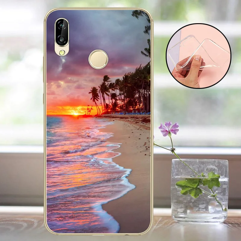 Чехол MONAEVA 5 84 дюйма для Huawei P20 Lite мягкий чехол из ТПУ Nova 3e бампер | Мобильные