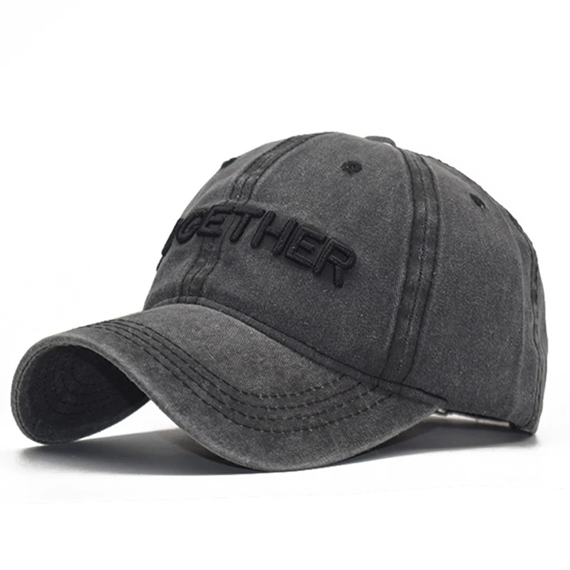 Мужские Бейсбольные кепки с вышивкой три трехмерные буквы Уличная Повседневная