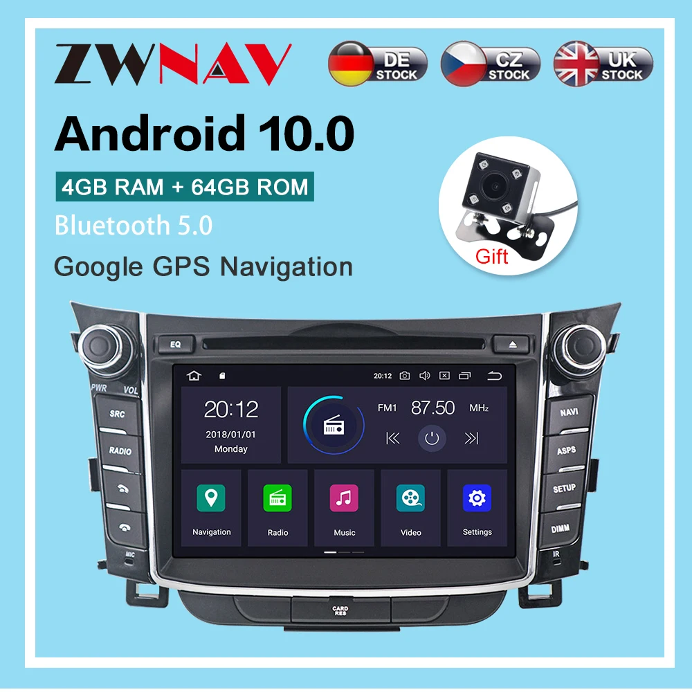 

Car Radio Audio DVD Player For Hyundai I30 Elantra GT 2012-2016 Android Multimedia Player 4G LTE PX6 GPS Navigation Head Unit 2K