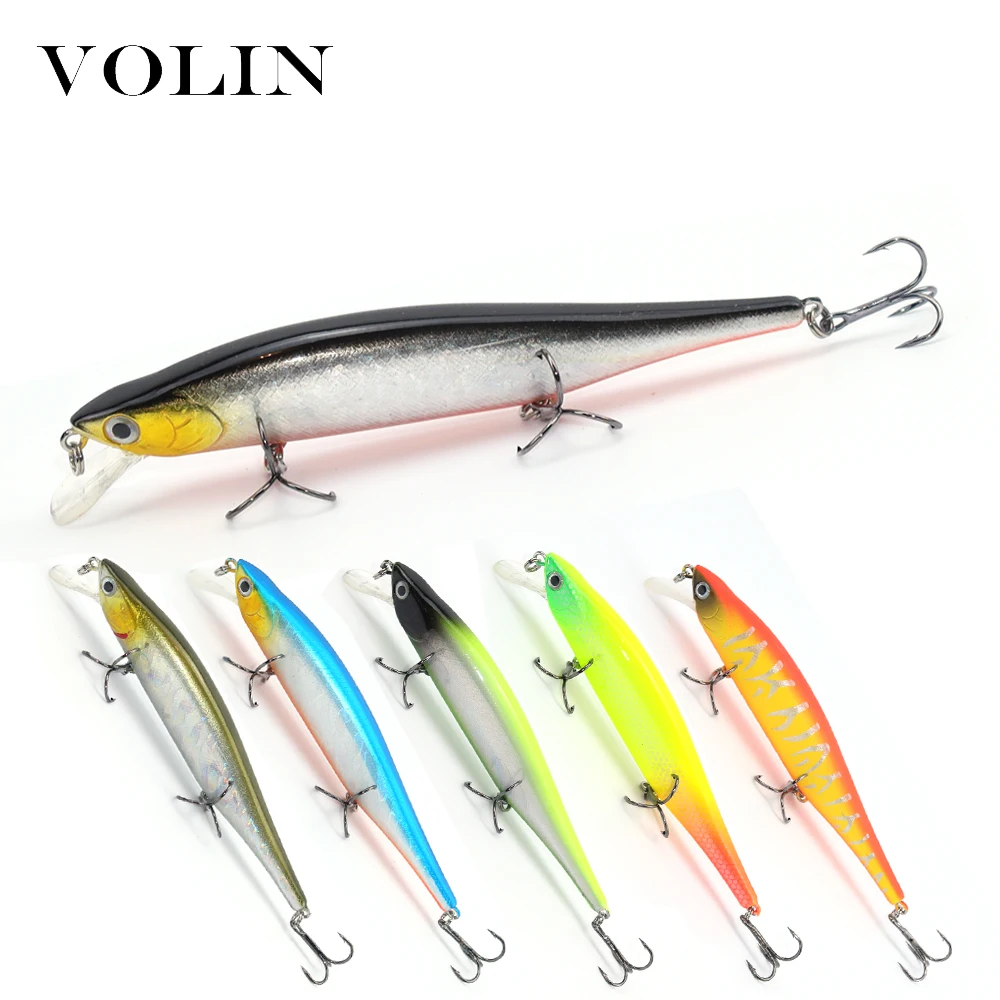 

VOLIN 1 шт. новая модель жесткая приманка «гольян» 110 мм 13,5 г Кривошип искусственный жесткая приманка с шариком воблер-Минноу для рыбалки