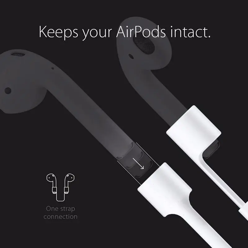 Vococal антипотерянный силиконовый ремешок петля кабель Шнур Веревка для Apple Airpods Air