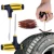 Набор инструментов для ремонта автомобильных шин с резиновыми полосками, набор бескамерных проколов для шин для грузовиков и мотоциклов - изображение