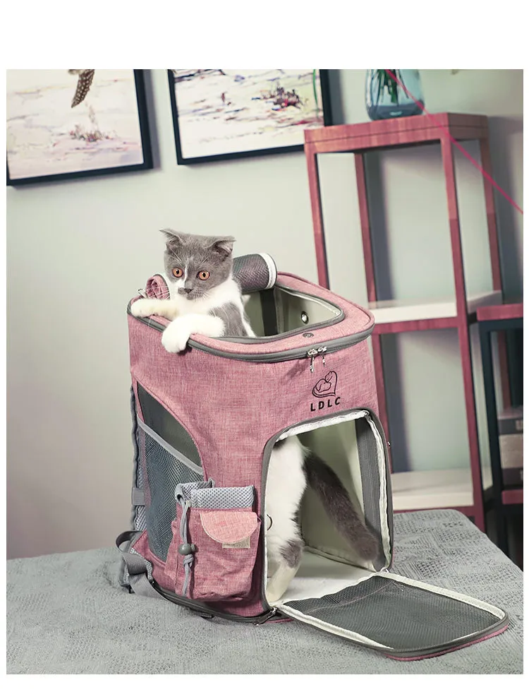 Воздухопроницаемый рюкзак для собак вместительная переносная сумка кошек