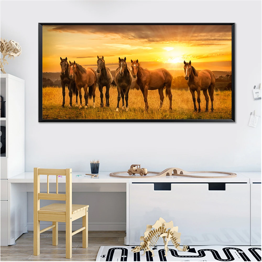 Большие плакаты и принты заката настенные картины для спальни украшение