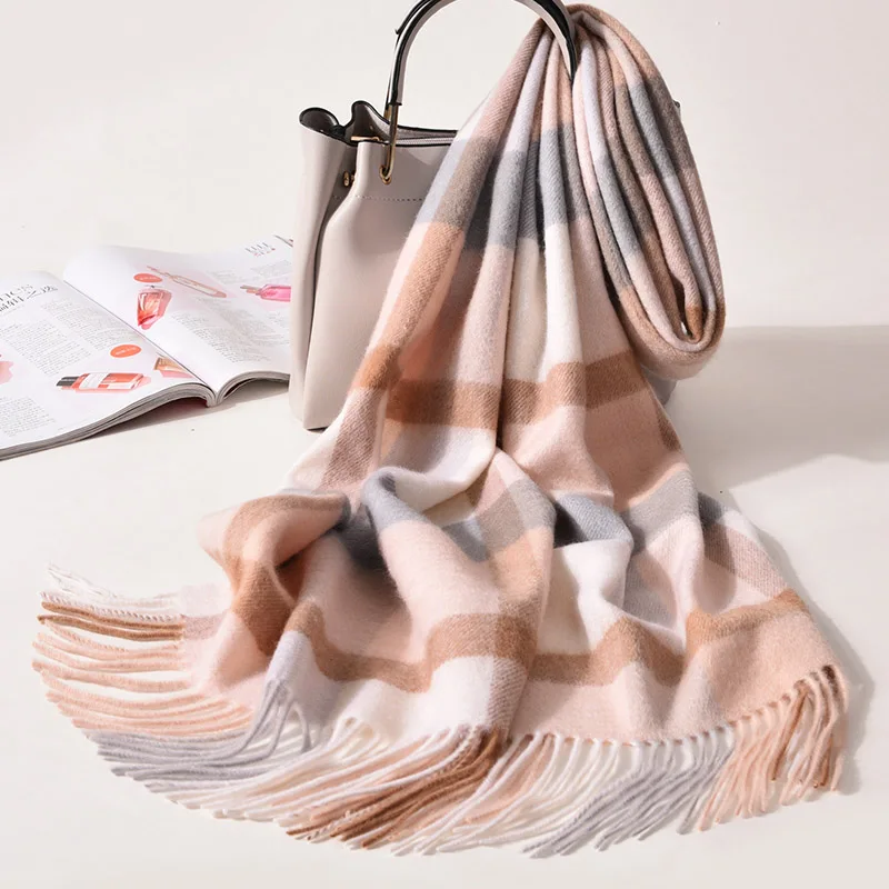 Шарф кашемировый женский зимний теплый 100% |