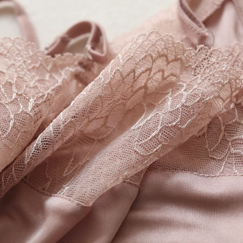 50% чистый шелк бюстгальтеры для женщин кружевной топ с лямкой на шее сексуальное