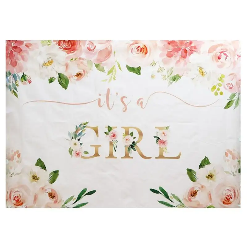 

Baby Shower Photo Background Flower Photography Backdrop Birthday Scene Prop
