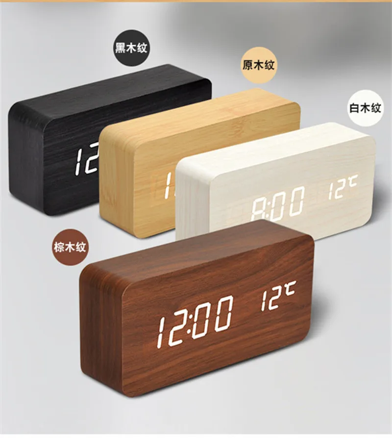Умные часы с будильником беззвучные прикроватные для студентов креативный