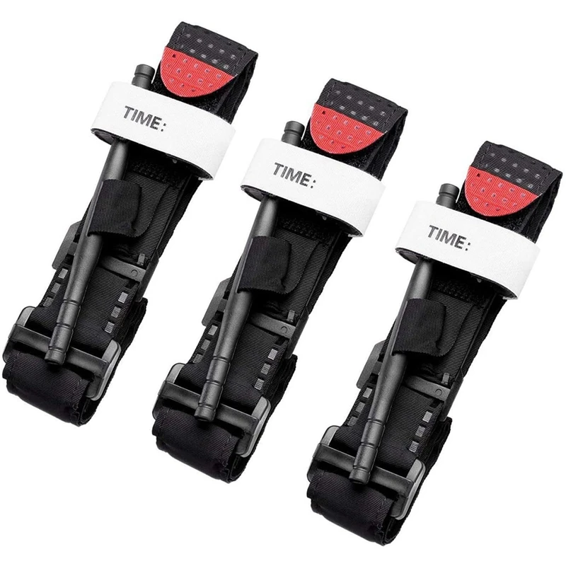 

3 Pcs 95cm One-Handed Operation Emergency Outdoor Tourniquet Cat Rotating Tourniquet Outdoor Emergency Buckle Tourniquet