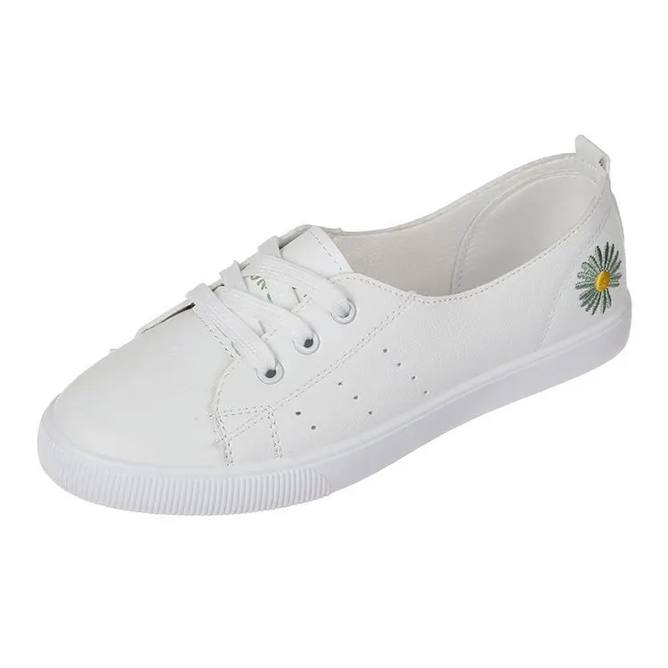

Round Toe Shoes Woman 2021 All-Match Shallow Mouth Female Footwear Modis Casual Sneaker New Cross Small Summer Dress Cute Rubber