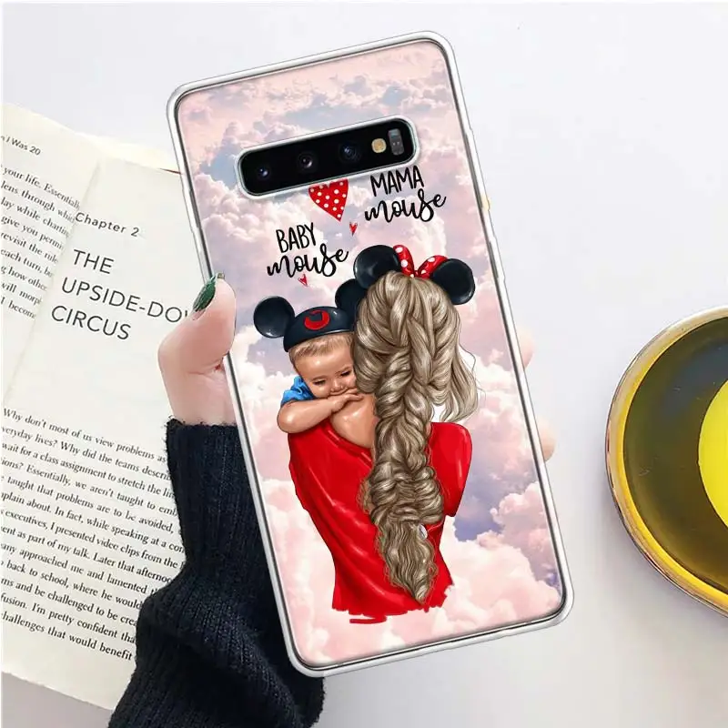 Модный мягкий чехол для телефона с изображением девушки супер малыша мамы Samsung