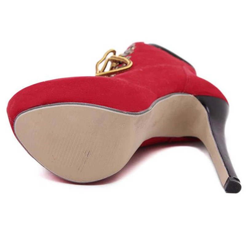 Женские мотоциклетные ботинки на платформе ботильоны шнуровке обувь высоком