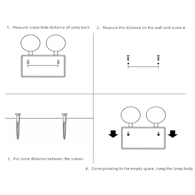 Двойная аварийсветильник лампа с 2 головками противопожарная аварийная | Лампы и