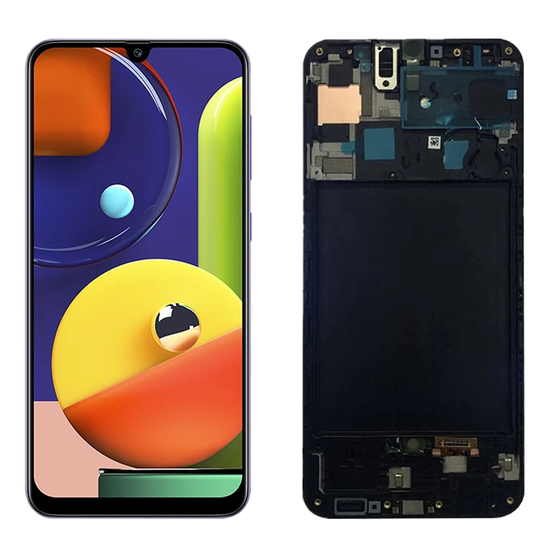 Pantalla LCD AMOLED o Oled Original para m&oacute;vil, montaje de digitalizador t&aacute;ctil para Samsung Galaxy A50S, 2019, SM-A507F, A507FN, A5070, DS-3