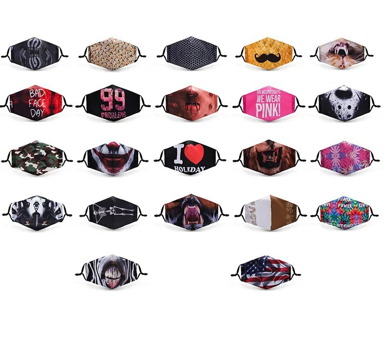 

Reusable Fashion Mask PM2.5 Filter Masque Mascarilla Reutilizables Warm Dust Mask Mouth-muffle Anti Smoke Mask Respirator