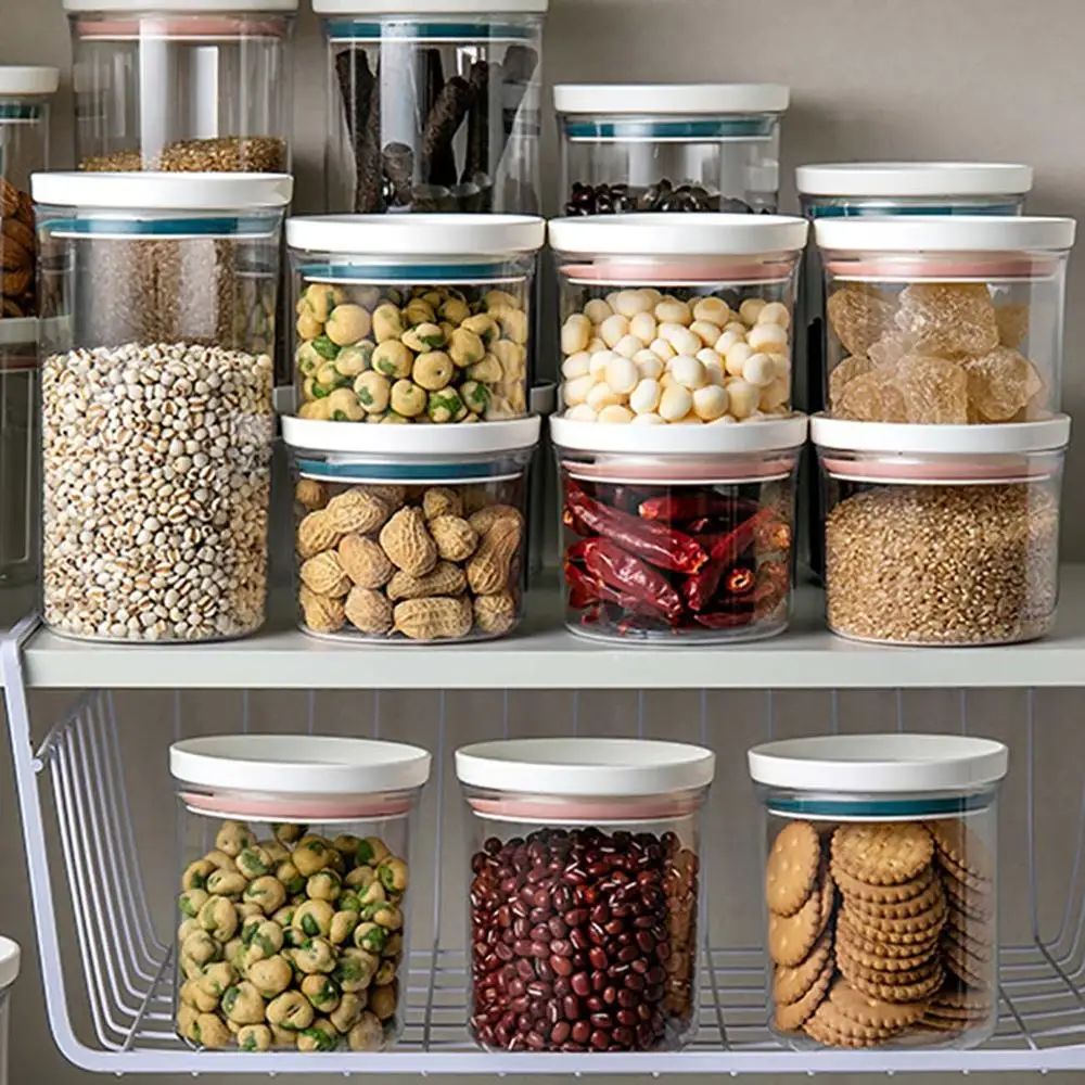 700 мл штабелируемые Герметичные банки для хранения пластиковые Кухонные