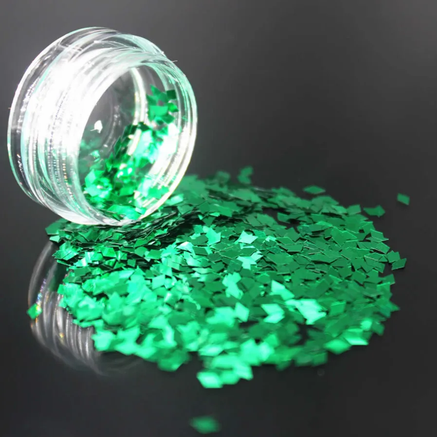 1 коробка продажа зеленые блестящие тени для век 12 цветов палитра блестящих теней