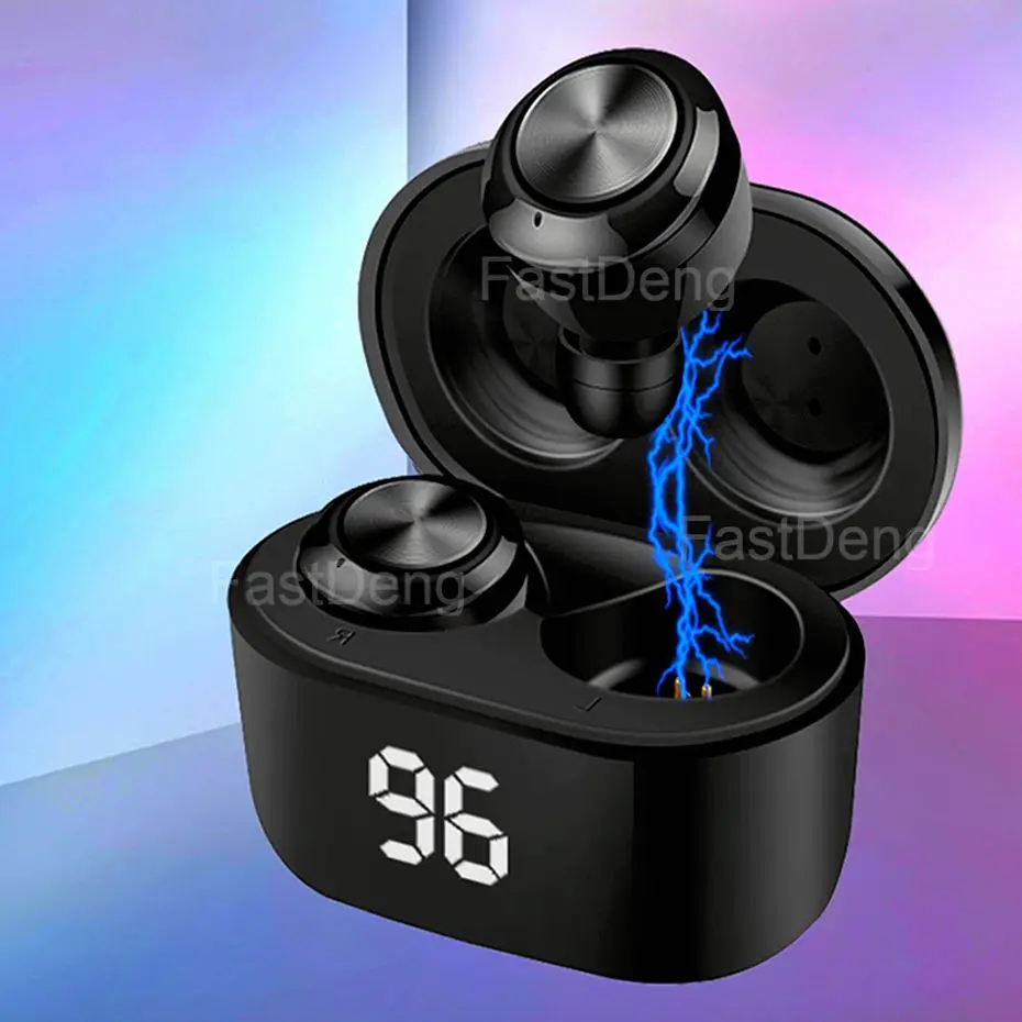 

True Wireless Stereo Earphone Bluetooth 5.0 Earbud With Microphones Noise Reduction Gaming Headset Stereo Bass in Ear Headphones
